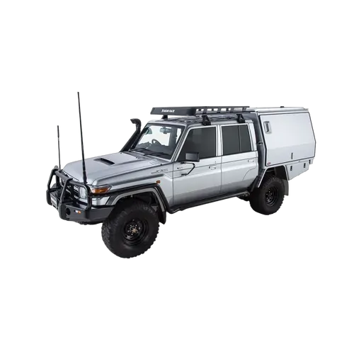 Rhino Rack Pioneer Tray (1400mm X 1280mm) For Toyota Landcruiser 79 Series 4Dr 4Wd Double Cab 03/07 On