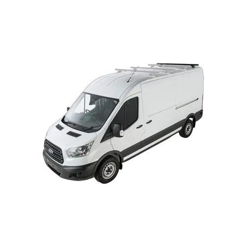 Rhino Rack Heavy Duty Rltp Black 1 Bar Roof Rack For Ford Transit 2Dr Van Lwb (Mid/High Roof) 01/14 On