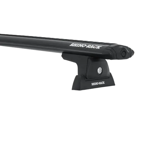 Rhino Rack Vortex Rlt600 Trackmount Black 2 Bar Roof Rack For Holden Colorado 2Dr Ute Space Cab 06/12 On