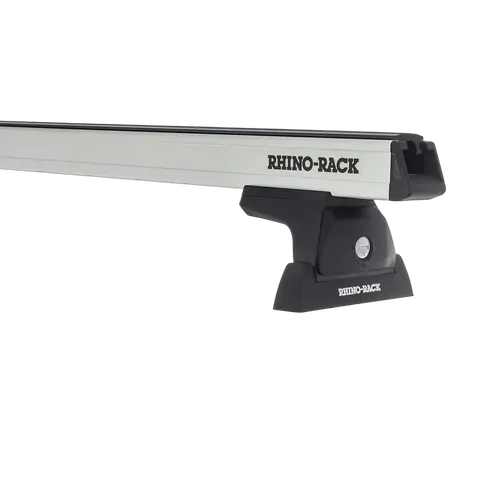 Rhino Rack Heavy Duty RLT600 Ditch Mount Silver 1 Bar Roof Rack to suit DODGE RAM 3500 4dr Ute Crew Cab 10 to