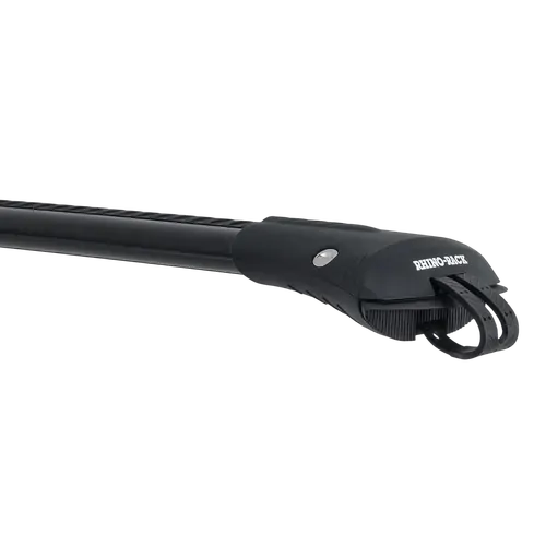 Rhino Rack Vortex StealthBar Black 2 Bar Roof Rack to suit RENAULT Laguna 4dr Wagon With Roof Rails 02 to 06