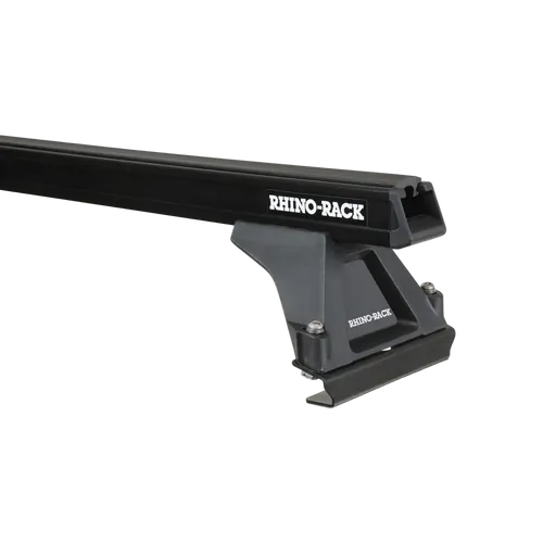 Rhino Rack Heavy Duty RLTF Black 1 Bar Roof Rack to suit ISUZU F-Series 2dr Truck Flat Roof 86 to