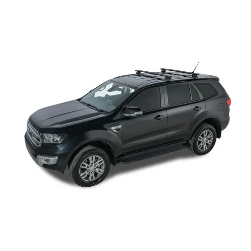 Rhino Rack Vortex Sx Black 2 Bar Roof Rack For Ford Everest 3Rd Gen 4Dr Suv With Flush Rails 10/15 - 2022
