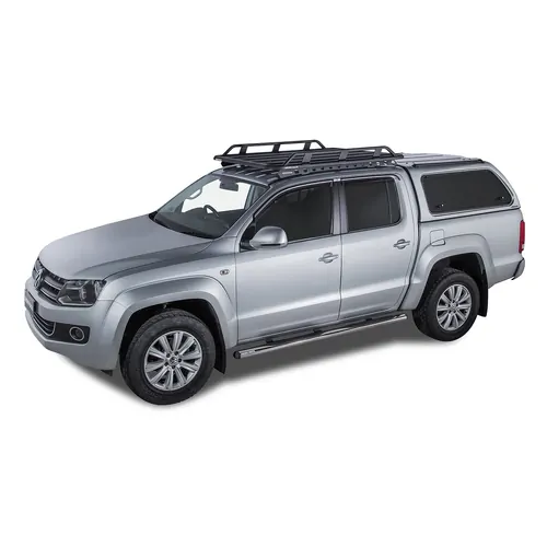 Rhino Rack Pioneer Tradie (1528mm x 1236mm) to suit VOLKSWAGEN Amarok 2H 4dr Ute Dual Cab 11 to 23