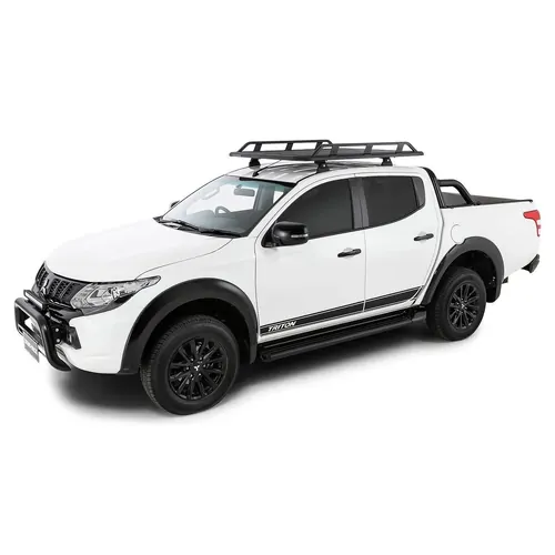 Rhino Rack Pioneer Tradie (1528mm X 1236mm) Rlt600 For Mitsubishi Triton Gen5 Mq/Mr 4Dr Ute Double Cab 04/15 On