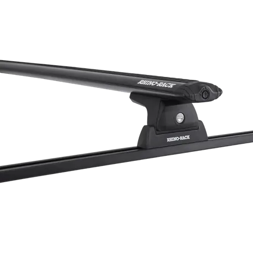 Rhino Rack Vortex Rlt600 Trackmount Black 1 Bar Roof Rack For Ford F250 4Dr Ute Crew Cab 01/08 To 12/15