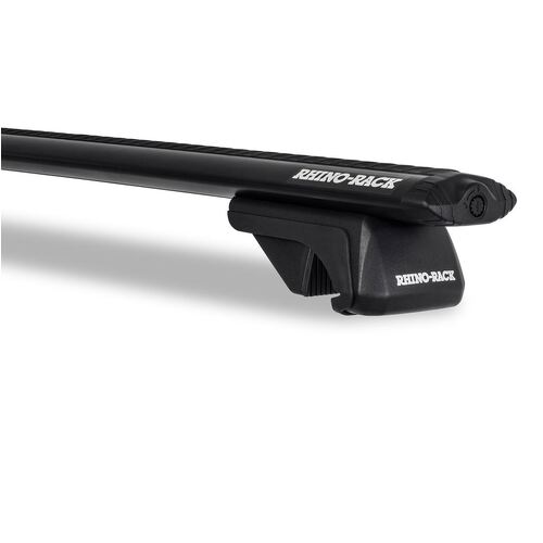 Rhino Rack Vortex Sx Black 2 Bar Roof Rack For Nissan Dualis 4Dr Wagon With Roof Rails 04/10 To 07/14