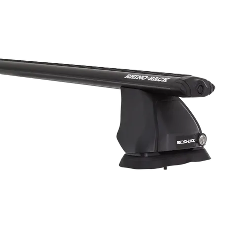 Rhino Rack Vortex 2500 Black 2 Bar FMP Roof Rack to suit JEEP Renegade Sport BU 4dr SUV 15 to