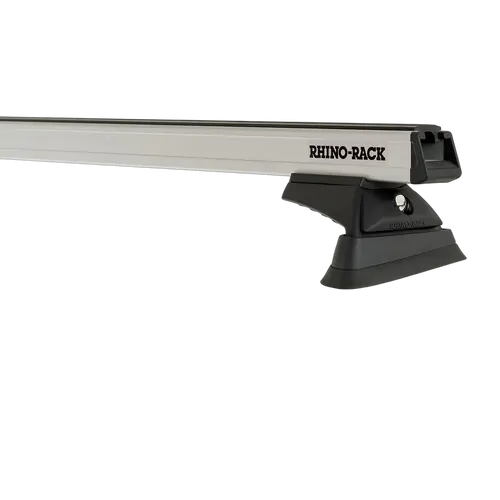 Rhino Rack Heavy Duty Rcl Silver 2 Bar Roof Rack For Land Rover Discovery 3 & 4, 5Dr 4Wd With Factory Tracks Short 04/05 To 06/17