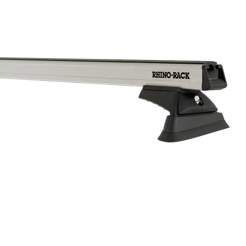 Rhino Rack Heavy Duty RCL Trackmount Silver 2 Bar Roof Rack to suit VOLVO 740-760 5dr Wagon 83 to 91