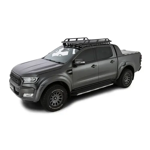 Rhino Rack Pioneer Tradie (1528mm X 1236mm) For Ford Ranger Wildtrak Px/Px2/Px3 4Dr Ute Double Cab (With Roof Rails) 06/12 On