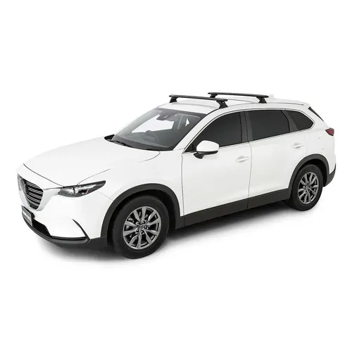 Rhino Rack Vortex Rch Black 2 Bar Roof Rack For Mazda Cx-9 2Nd Gen 5Dr Suv 07/16 On