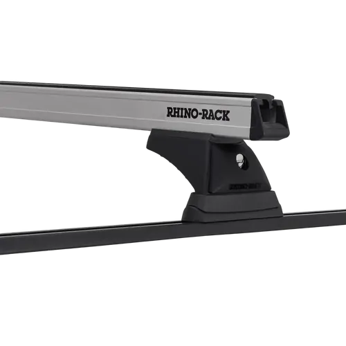 Rhino Rack Heavy Duty Rch Trackmount Black 2 Bar Roof Rack For Toyota Prado 90 Series 4Dr 4Wd 07/96 To 02/03