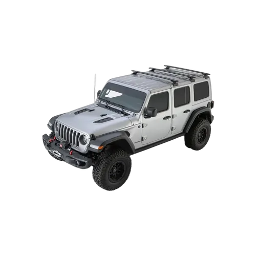 Rhino Rack Vortex Rcl Black 3 Bar Rhino-Rack Backbone Roof Rack For Jeep Wrangler Jl 4Dr 4Wd Hard Top 04/19 On