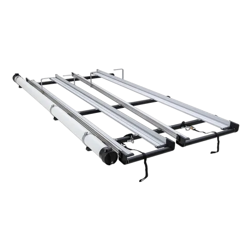 Rhino Rack CSL Double 3.0m Ladder Rack System with Conduit to suit FORD Transit Custom Gen1 2dr Van SWB 14 to