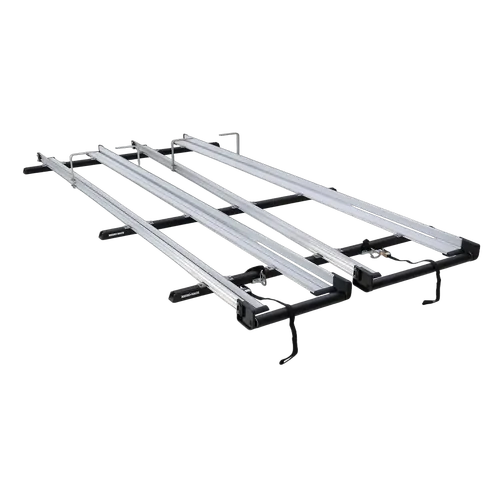 Rhino Rack CSL Double 3.0m Ladder Rack System to suit VOLKSWAGEN Transporter T5 2dr Van LWB (Low Roof) 04 to 15