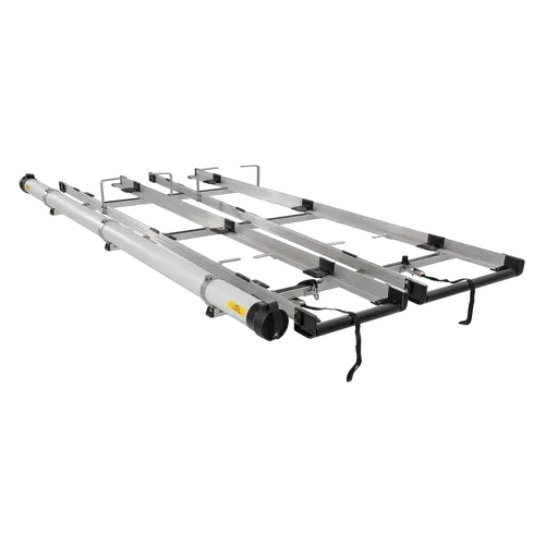 Rhino Rack Multislide Double 3.0m Ladder Rack System with Conduit to suit VOLKSWAGEN Transporter T6 2dr Van LWB (Standard Roof) 15 to