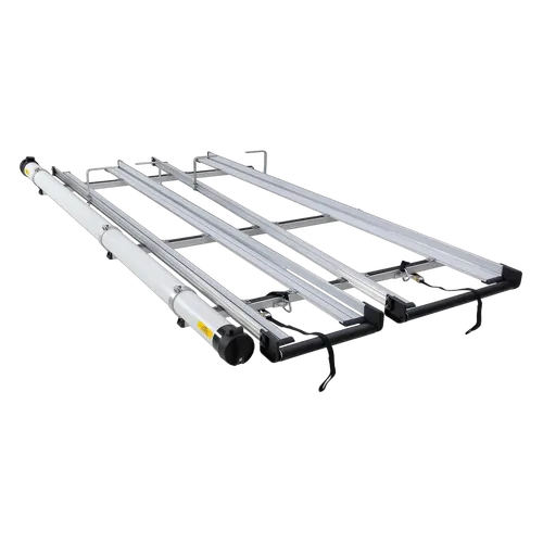 Rhino Rack CSL Double 3.0m Ladder Rack System with Conduit to suit VOLKSWAGEN Transporter T6 2dr Van LWB (Standard Roof) 15 to