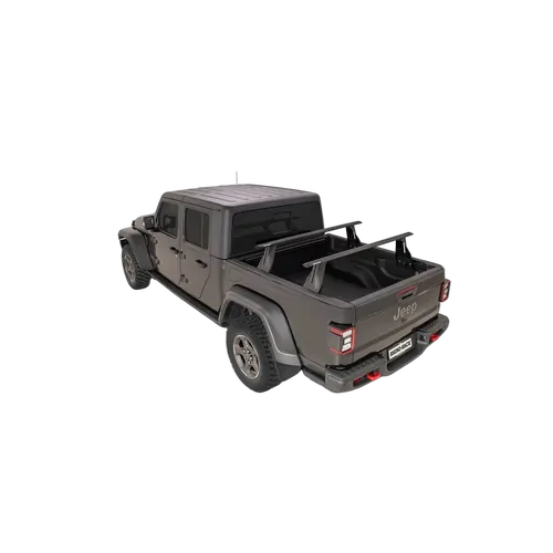 Rhino Rack Reconn-Deck 2 Bar Vortex Ute Tub System For Jeep Gladiator Jt With Trail Rails Installed 4Dr Ute 20 On