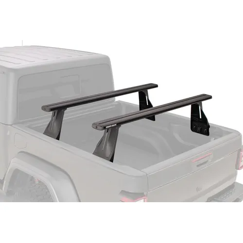 Rhino Rack Reconn-Deck 2 Bar Ute Tub System to suit RAM 1500 Gen4, DS (5'7" BED WITH RAMBOX) with Utility Tracks installed 4dr Ute Crew Cab 19 to
