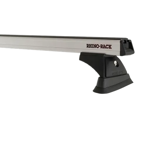 Rhino Rack Heavy Duty RCH Silver 3 Bar Roof Rack to suit TOYOTA Hiace SLWB Gen 6 2dr Van 19 to