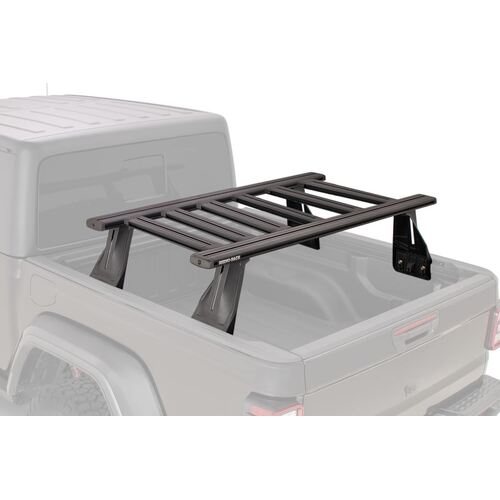 Rhino Rack Reconn-Deck 2 Bar Ute Tub System With 6 Ns Bars For Jeep Gladiator Jt With Trail Rails Installed 4Dr Ute 20 On