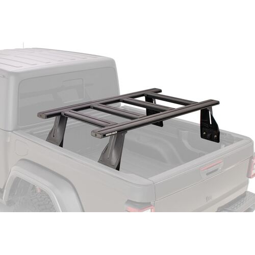 Rhino Rack Reconn-Deck 2 Bar Ute Tub System With 4 Ns Bars For Ram 1500 Gen4, Ds (5'7" Bed With Rambox) With Utility Tracks Installed 4Dr Ute Quad Cab