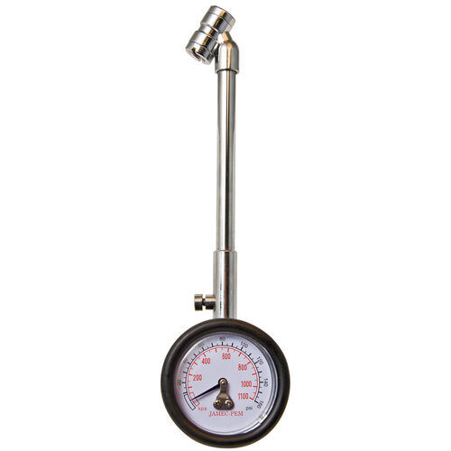 Jamec Pem Tyre Gauge - Dial - High Pressure - Dual Rim Trucks