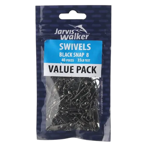 Jarvis Walker Black Snap Swivels