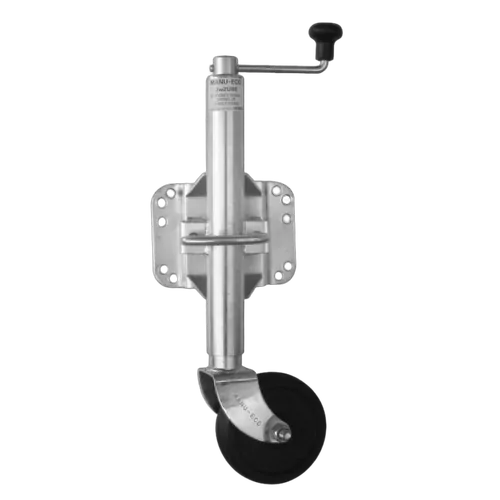 Supex Economy 6" Swivel Jockey Wheel - Rubber Wheel, Suits U Bolts