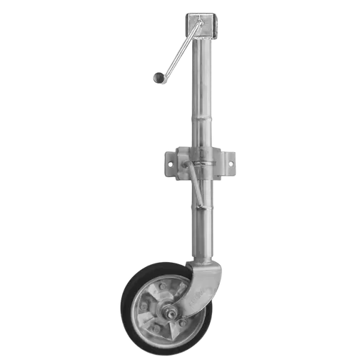 Supex Extra Height 8" Jockey Wheel - Rubber Tyre, Side Winding