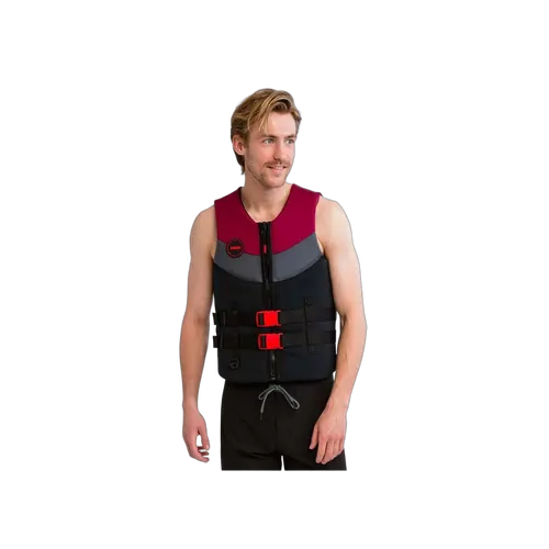 Jobe Neoprene Mens Life Jacket Burgundy Red