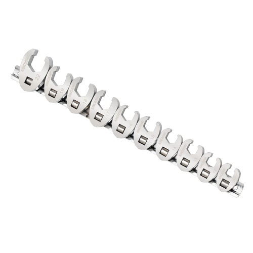 Crows Foot Spanner Set 10 Piece 3/8" Drive - Metric