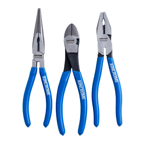 Kincrome 3Pc Vinyl Grip Plier Set