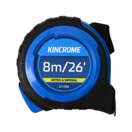Kincrome 8M/26ft Tape Measure - Metric & Imperial