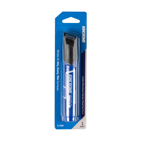 Kincrome Jumbo Permanent Marker Chisel Tip Black