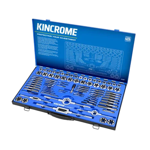 Kincrome Tap & Die Set 87 Piece Nc / Nf / Metric & Imperial
