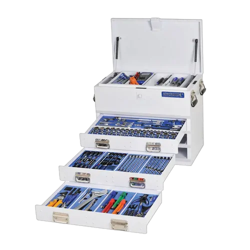 Kincrome Truck Box Tool Kit 219 Piece 3 Drawer White