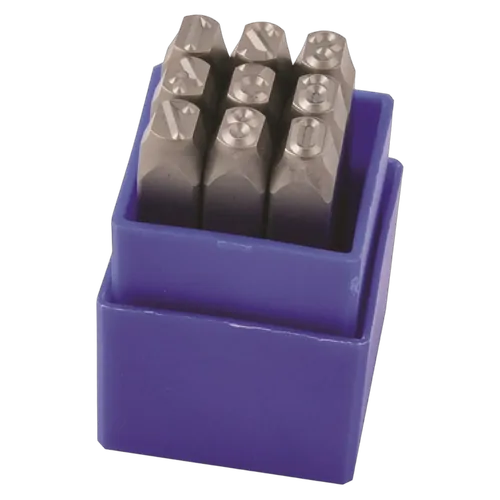 Kincrome Number Stamp Set 9 Piece 8Mm