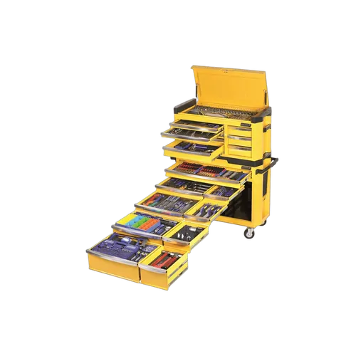 Kincrome Contour Extra-Wide Workshop Tool Kit 610 Piece 17 Drawer 42" Yellow
