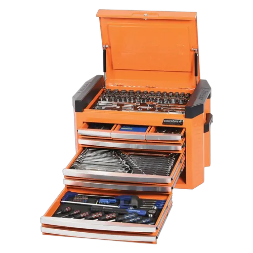 Kincrome Contour Tool Chest Kit 207 Piece 8 Drawer 29" Orange