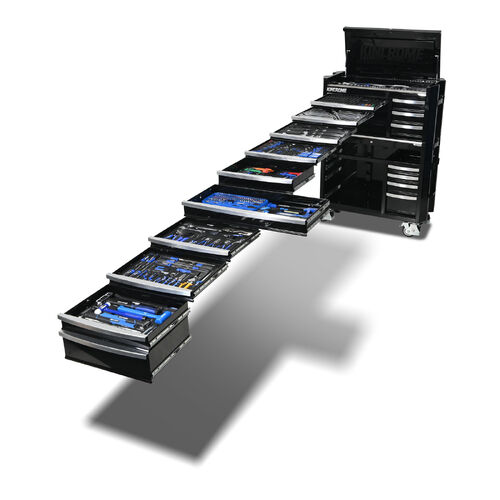 Kincrome CONTOUR Workshop Tool Kit 734 Piece 17 Drawer (42") Black