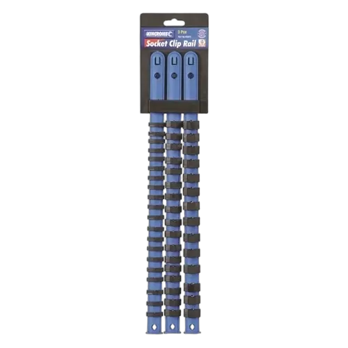 Kincrome Socket Clip Rail Set 3 Piece 1/4, 3/8 & 1/2" Drive