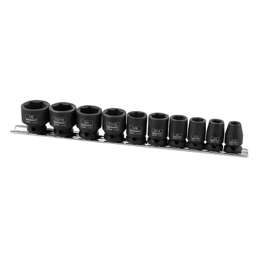 Kincrome Impact Socket Rail 10 Piece 3/8" Drive - Imperial