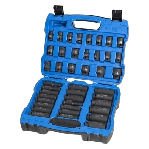 Kincrome Deep/Standard Impact Socket Set 42 Piece 1/2" Drive - Metric & Imperial