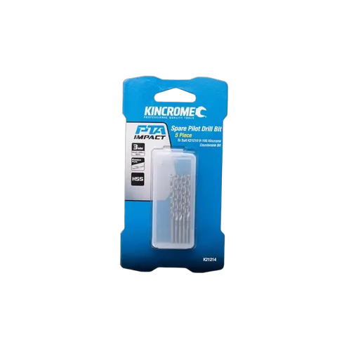Kincrome Spare Pilot Drill Bit 3Mm 5 Piece - To Suit K21210