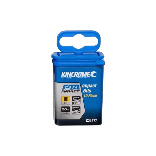 Kincrome Square #2 Impact Bit 50Mm 10 Piece