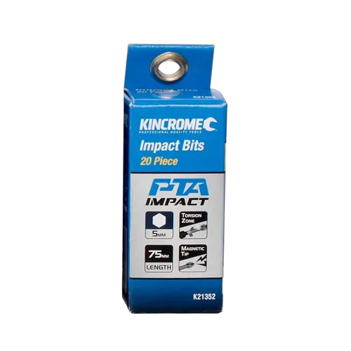 Kincrome Hex 5Mm Impact Bit 75Mm 20 Piece