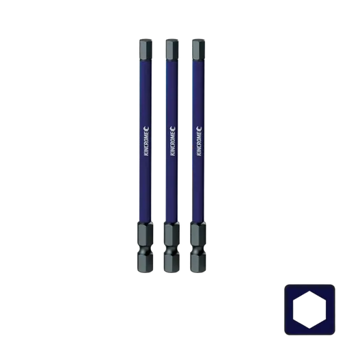 Kincrome Hex 5Mm Impact Bit 100Mm 3 Piece