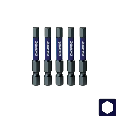 Kincrome Hex 6Mm Impact Bit 50Mm 5 Piece